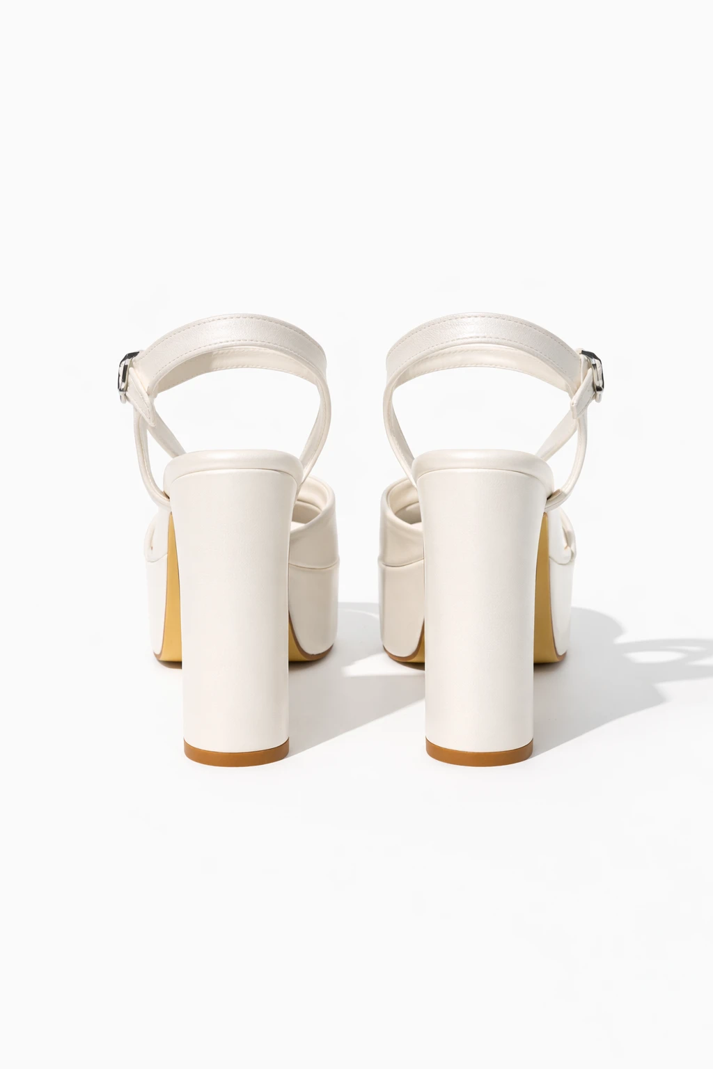 Kadın Platform Topuklu Ayakkabı Ivy İnci Beyazı - Görsel 3