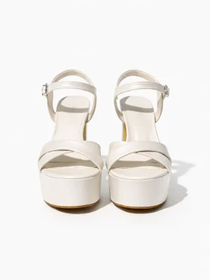 Alternative view of Kadın Platform Topuklu Ayakkabı Ivy İnci Beyazı