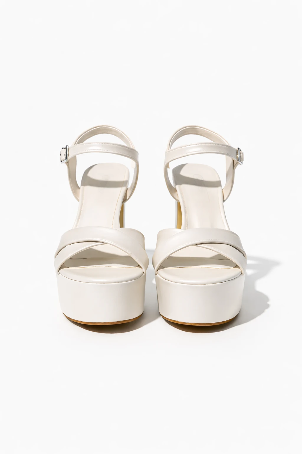 Kadın Platform Topuklu Ayakkabı Ivy İnci Beyazı - Görsel 2