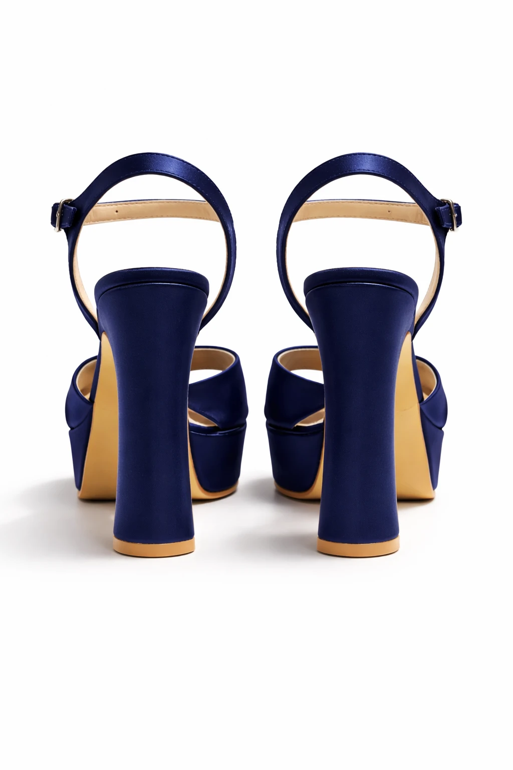 Kadın Platform Topuklu Ayakkabı Ivy Lacivert - Görsel 3