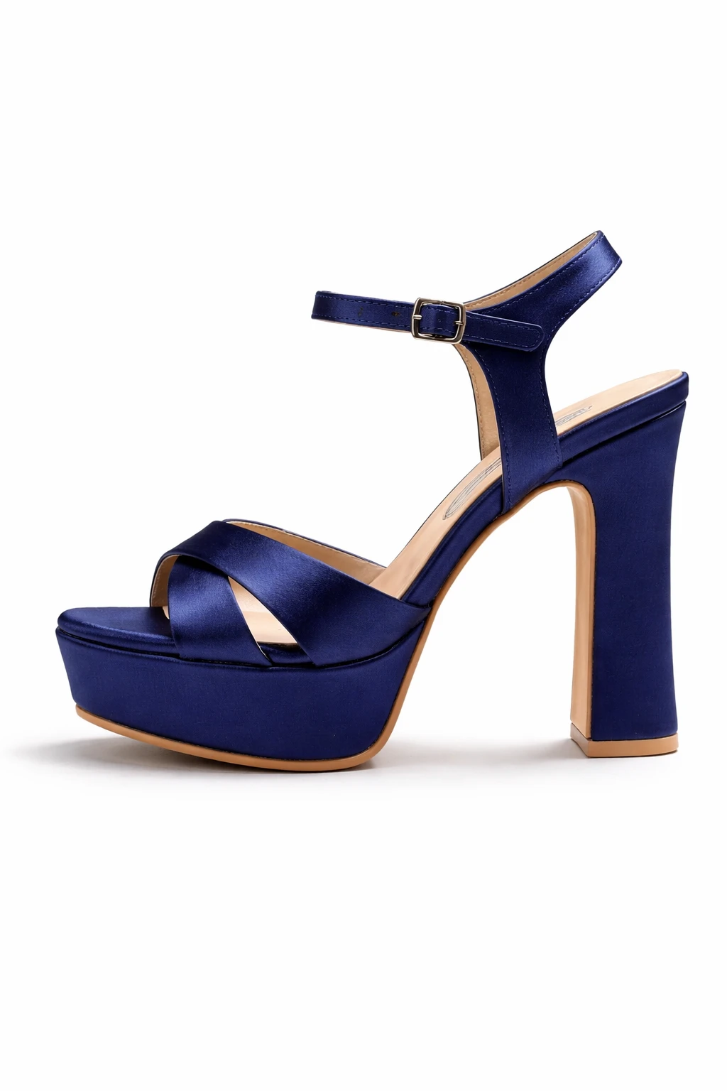 Kadın Platform Topuklu Ayakkabı Ivy Lacivert - Görsel 2