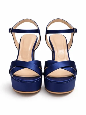 Kadın Platform Topuklu Ayakkabı Ivy Lacivert