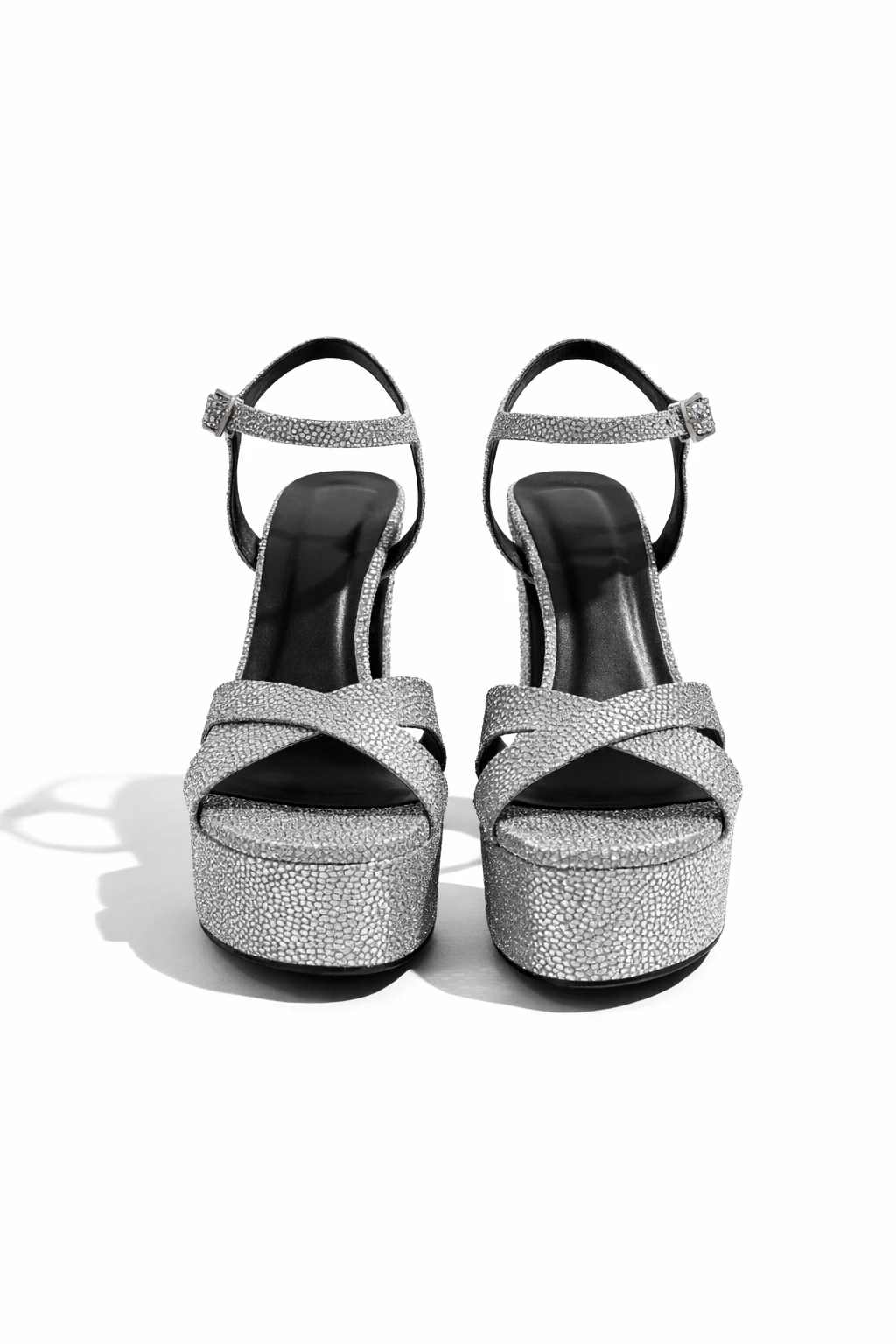 Kadın Platform Topuklu Ayakkabı Ivy Platin - Görsel 2