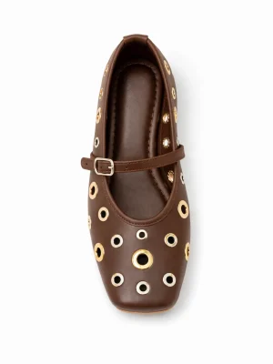 Kadın Babet Ayakkabı Bonnie Acı Kahve