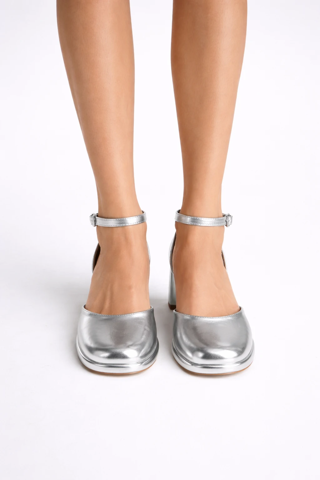 Kadın Mary Jane Topuklu Ayakkabı Hera Lame - Görsel 5