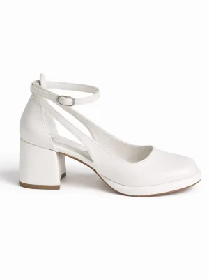 Alternative view of Kadın Mary Jane Topuklu Ayakkabı Daisy İnci Beyazı