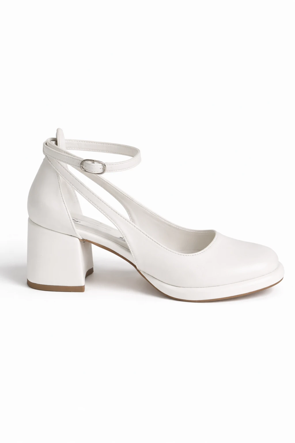 Kadın Mary Jane Topuklu Ayakkabı Daisy İnci Beyazı - Görsel 2
