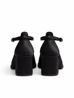 Alternative view of Kadın Mary Jane Topuklu Ayakkabı Daisy Siyah Saten