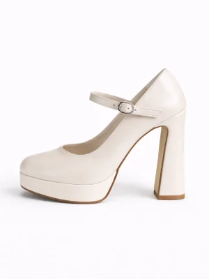 Alternative view of Kadın Platform Topuklu Ayakkabı Lady İnci Beyazı