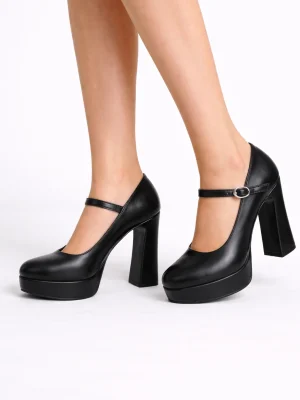 Kadın Platform Topuklu Ayakkabı Lady Siyah
