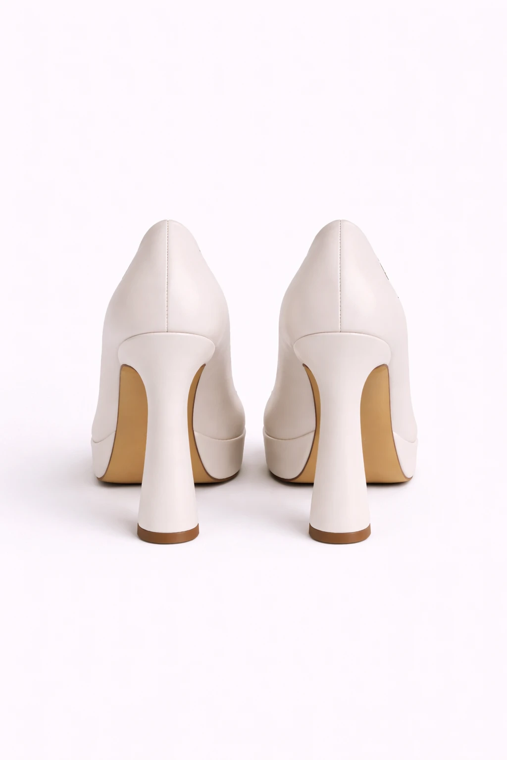 Kadın Platform Topuklu Ayakkabı Avela İnci Beyazı - Görsel 5