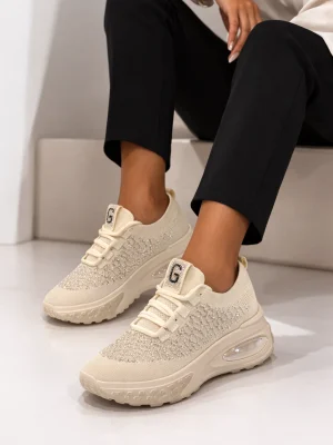 Alternative view of Kadın Spor Ayakkabı Guja Bej Taşlı