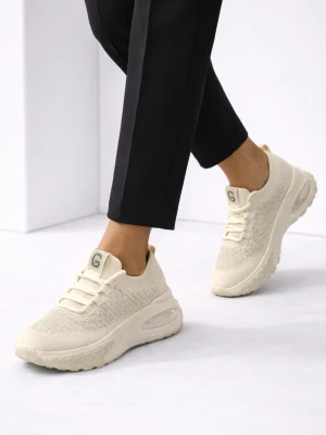 Kadın Spor Ayakkabı Guja Bej Taşlı