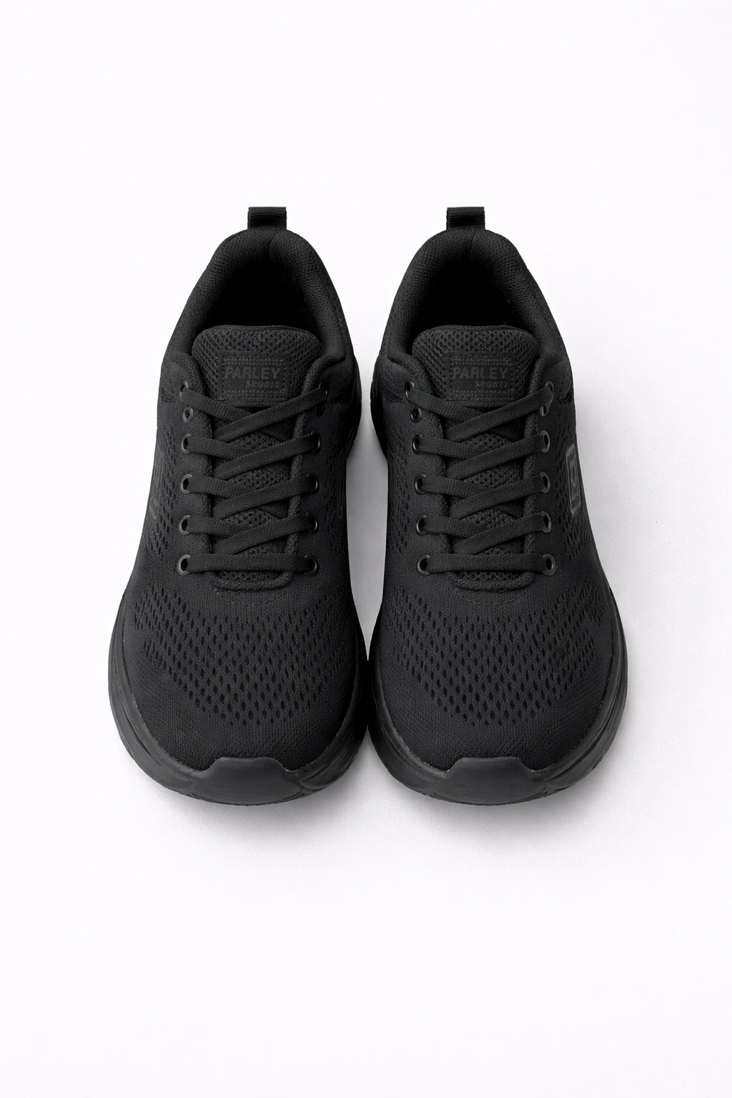 Kadın Sneaker Spor Ayakkabı Bağcıklı Siyah - Görsel 4