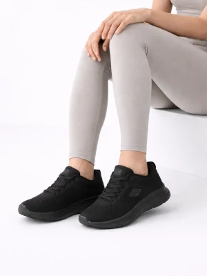 Kadın Sneaker Spor Ayakkabı Bağcıklı Siyah