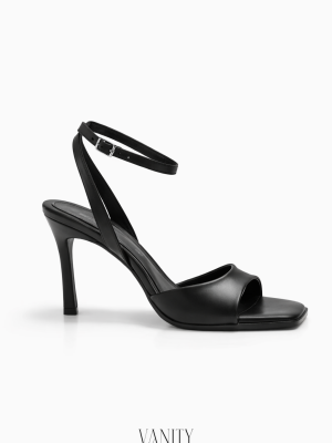 Alternative view of Kadın Küt Burun Topuklu Ayakkabı Vanity Siyah