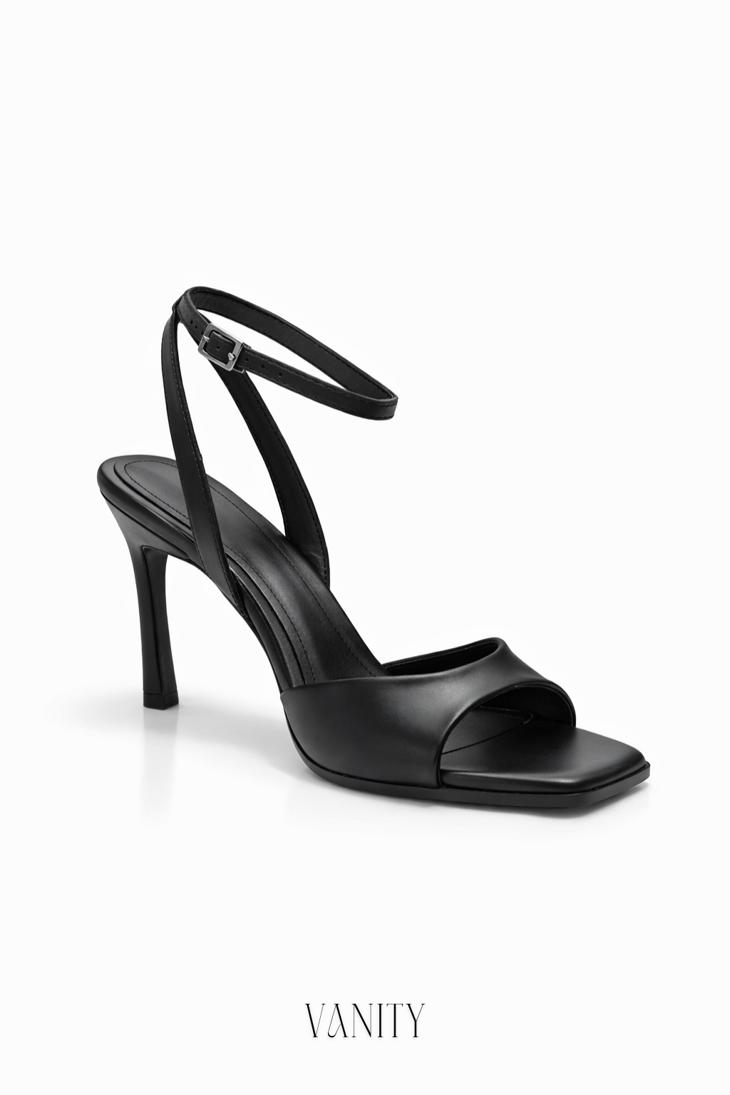Kadın Küt Burun Topuklu Ayakkabı Vanity Siyah - Görsel 3
