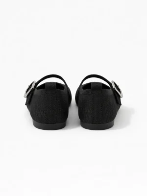 Alternative view of Kadın Babet Ayakkabı Triko Alina Siyah