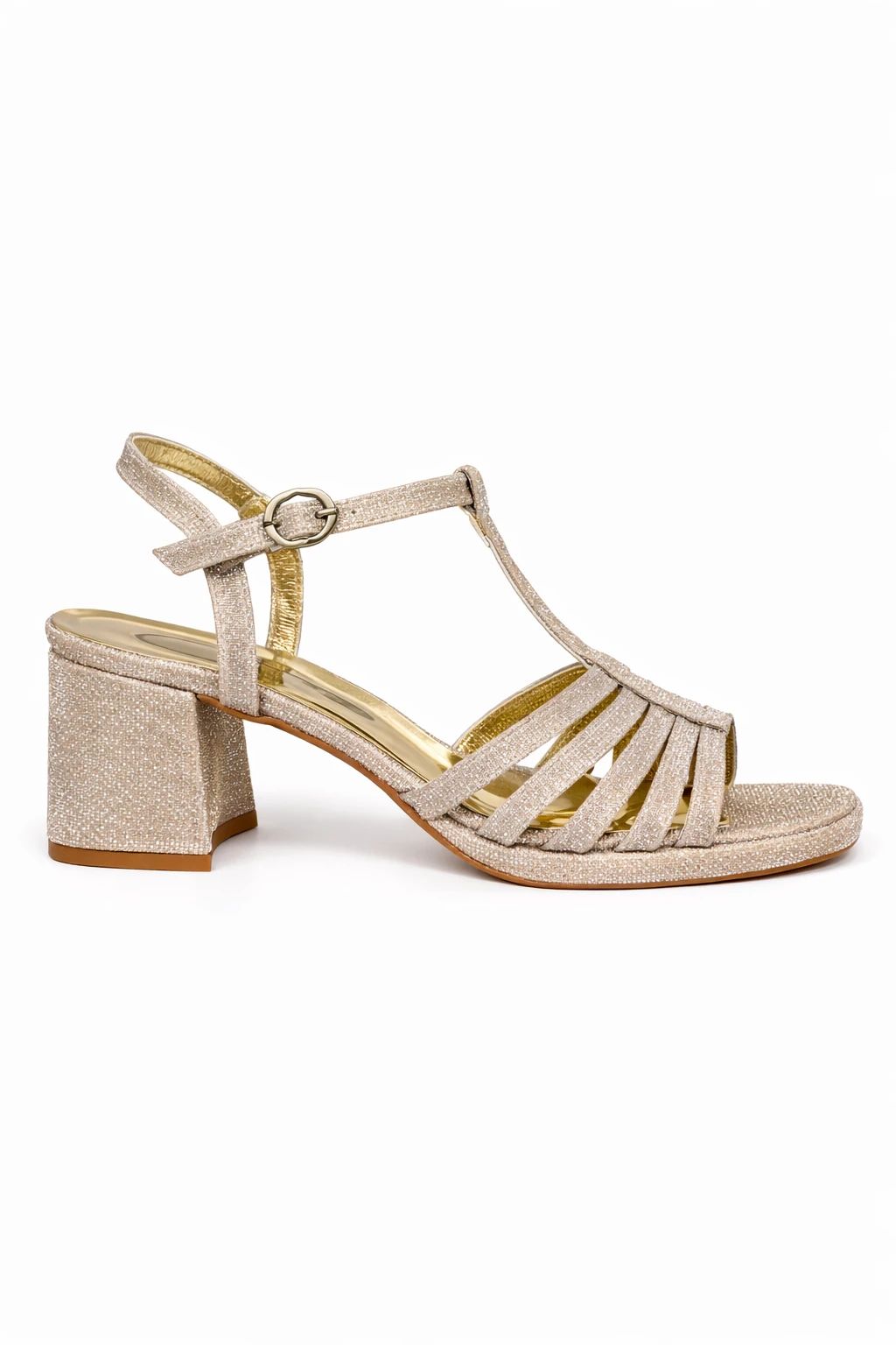 Kadın Sandalet Wina Simli Gold - Görsel 4