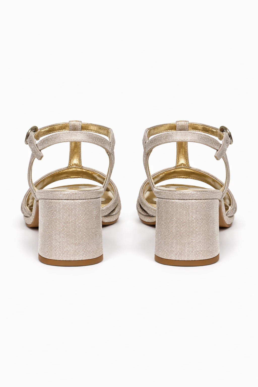 Kadın Sandalet Wina Simli Gold - Görsel 5