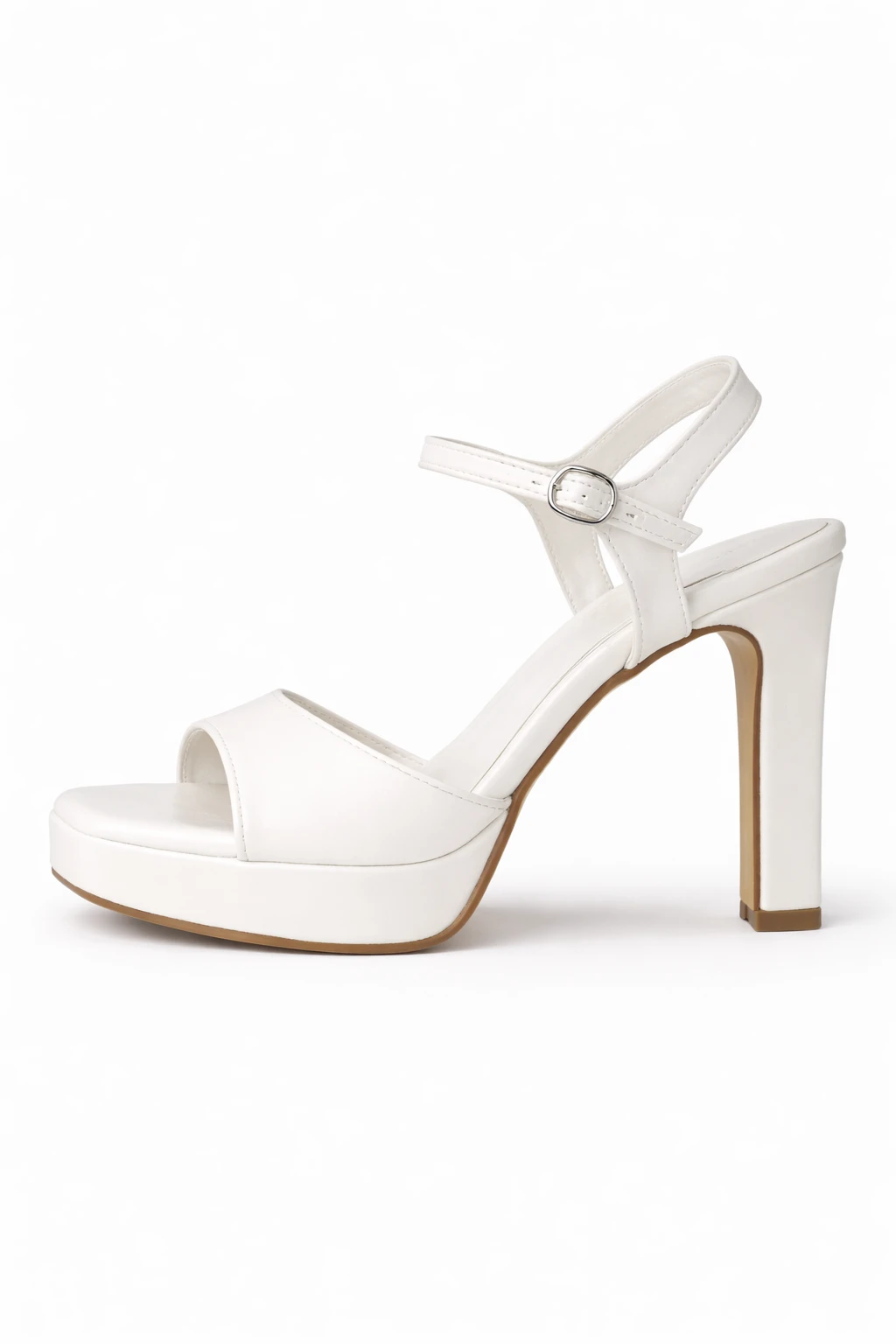 Kadın Platform Topuklu Ayakkabı Clara Beyaz - Görsel 3