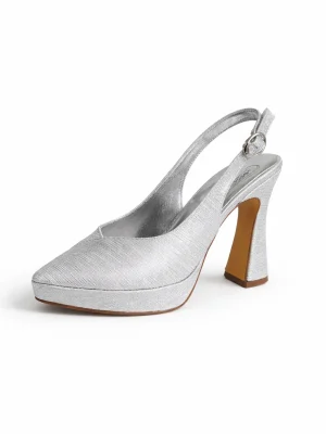 Alternative view of Kadın Stiletto Sivri Burun Topuklu Ayakkabı Cornel Gümüş