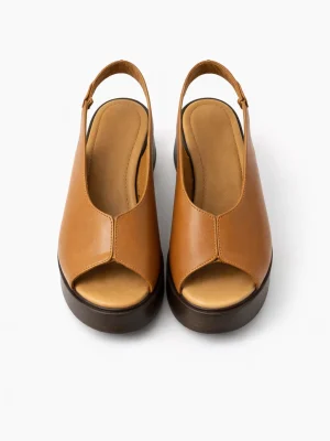 Alternative view of Kadın Dolgu Taban Hakiki Deri Sandalet Genova Taba