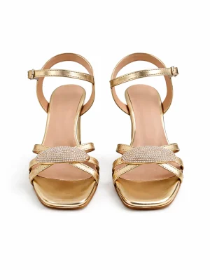 Alternative view of Kadın Topuklu Ayakkabı Vela Taşlı Dore