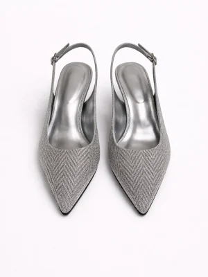 Alternative view of Kadın Stiletto Sivri Burun Topuklu Ayakkabı Sofia Platin