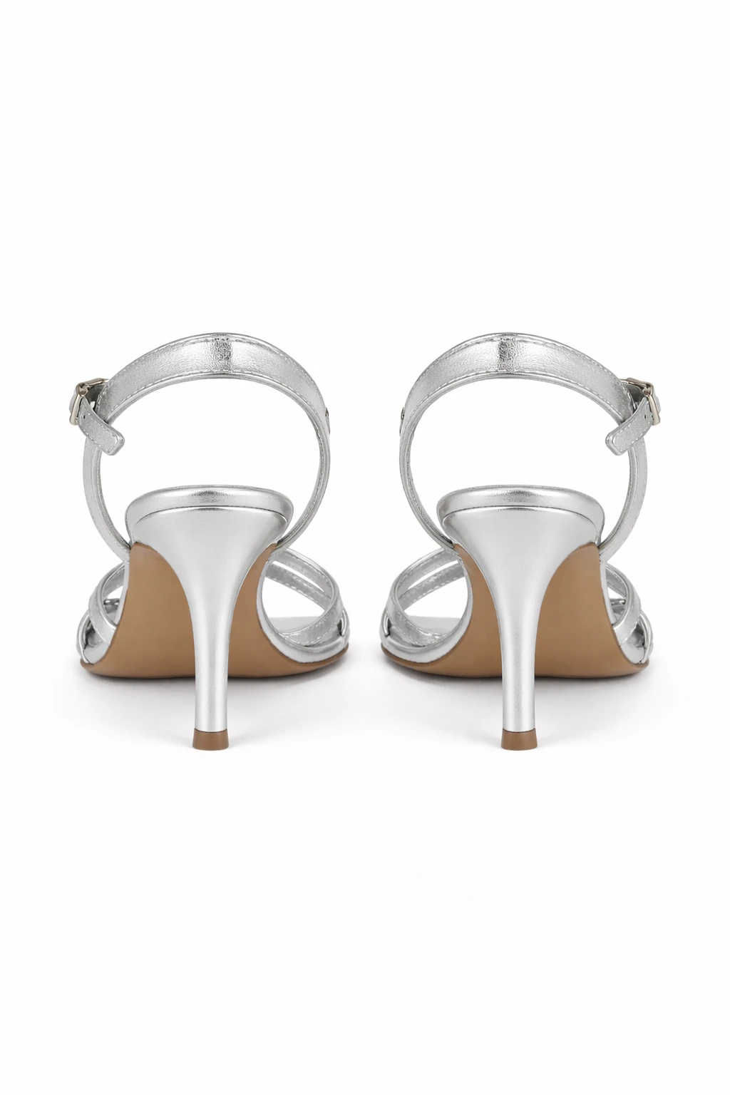 Kadın Topuklu Ayakkabı Vela Taşlı Lame - Görsel 4