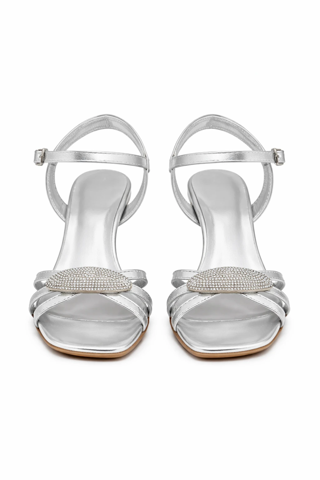 Kadın Topuklu Ayakkabı Vela Taşlı Lame - Görsel 5