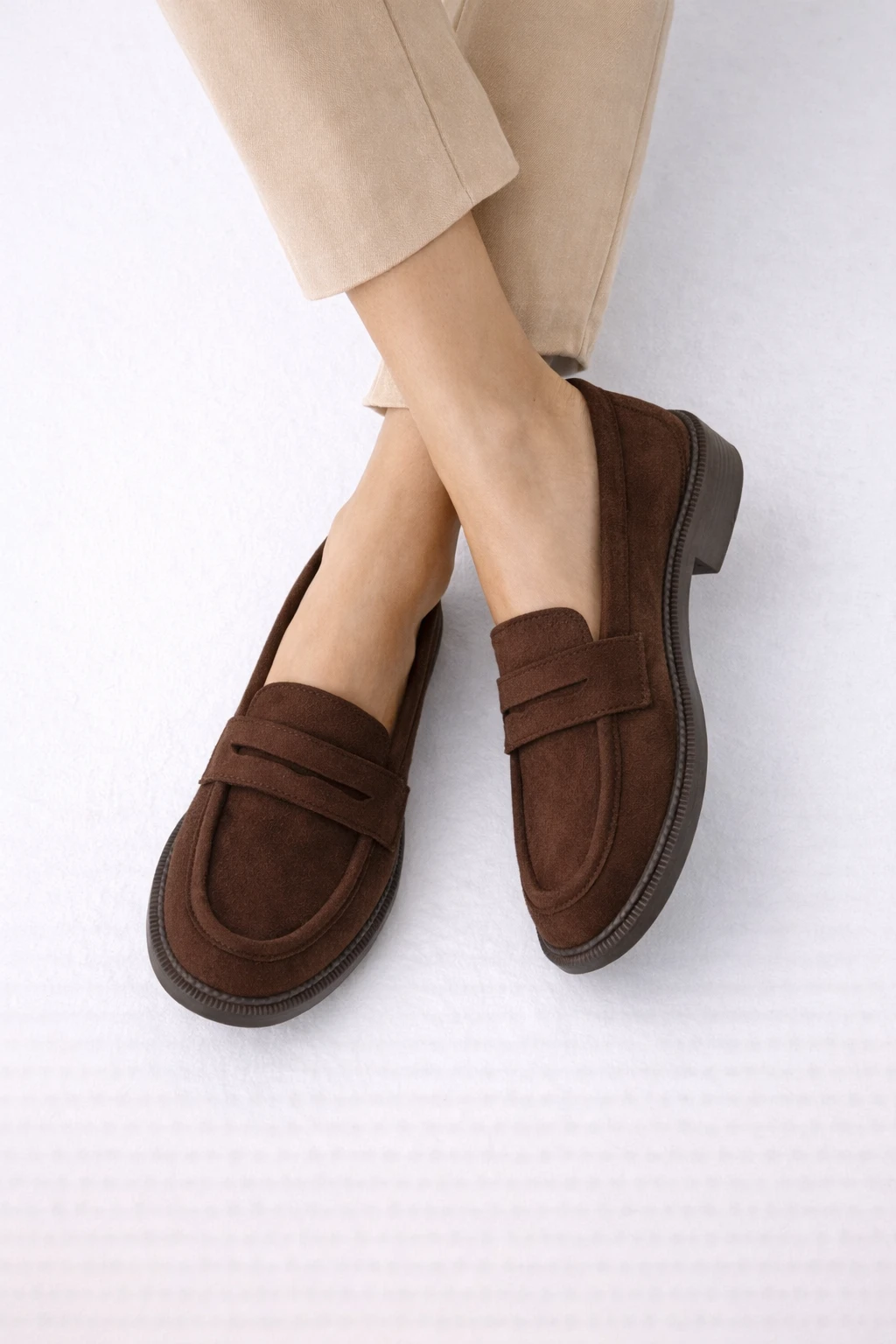 Kadın Loafer Ayakkabı Vell Acı Kahve