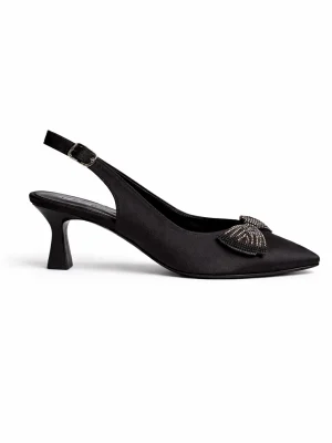 Alternative view of Kadın Stiletto Sivri Burun Topuklu Ayakkabı Braid Siyah