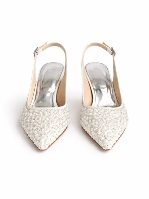 Alternative view of Kadın Stiletto Sivri Burun Topuklu Ayakkabı Berlin Beyaz