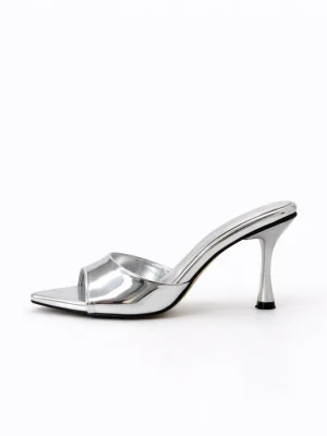 Alternative view of Kadın Sivri Burun Topuklu Terlik Bella Lame