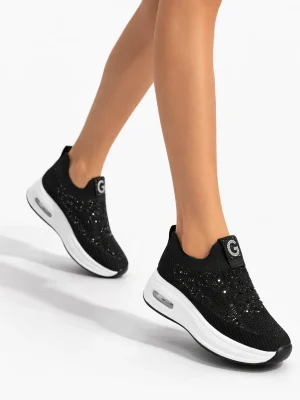 Kadın Spor Ayakkabı Guja Siyah Taşlı