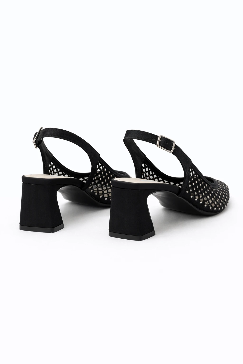 Kadın Sivri Burun Topuklu Ayakkabı Aria Siyah - Görsel 4