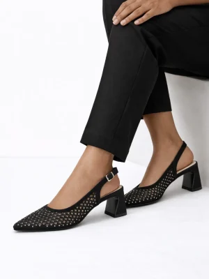 Alternative view of Kadın Sivri Burun Topuklu Ayakkabı Aria Siyah