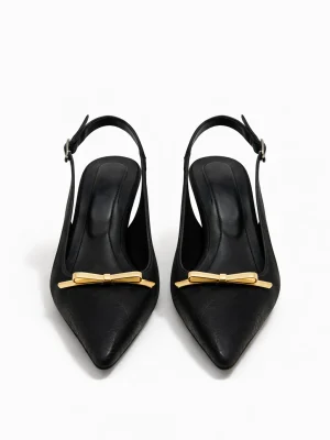 Alternative view of Kadın Stiletto Sivri Burun Topuklu Ayakkabı Amora Siyah