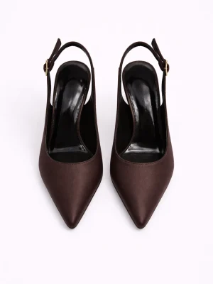 Alternative view of Kadın Stiletto Sivri Burun Topuklu Ayakkabı Dolce Acı Kahve