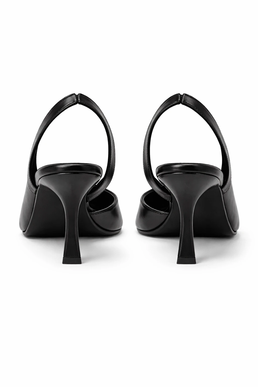 Kadın Küt Burun Topuklu Ayakkabı Noya Siyah - Görsel 4