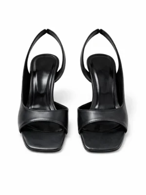 Alternative view of Kadın Küt Burun Topuklu Ayakkabı Noya Siyah