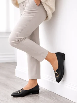 Alternative view of Kadın Babet Ayakkabı Tony Hakiki Deri Siyah