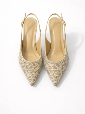 Alternative view of Kadın Stiletto Sivri Burun Topuklu Ayakkabı Doll Ten Rengi