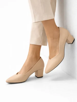 Kadın Stiletto Topuklu Ayakkabı Carla Ten Rengi