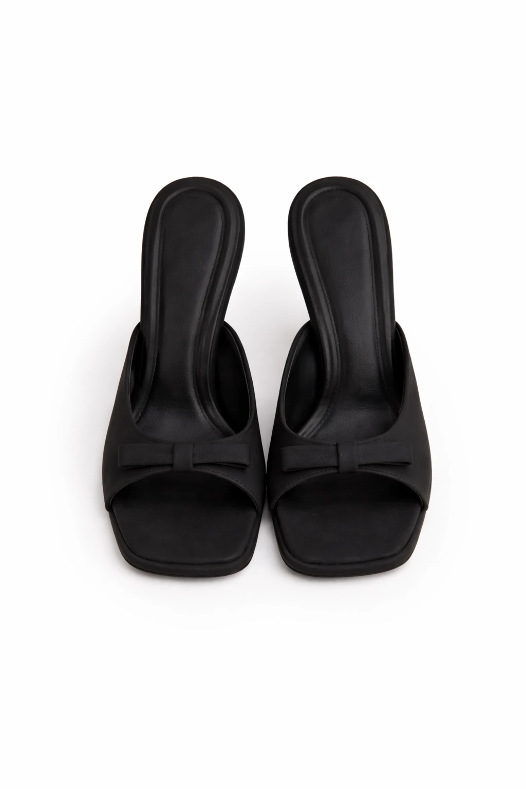 Kadın Terlik Delina Siyah Kumaş - Görsel 3