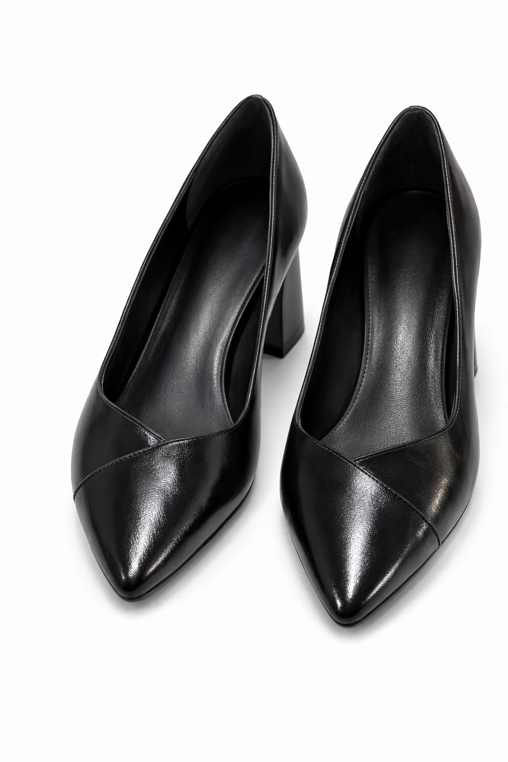 Kadın Stiletto Topuklu Ayakkabı Loren Siyah Rugan - Görsel 3