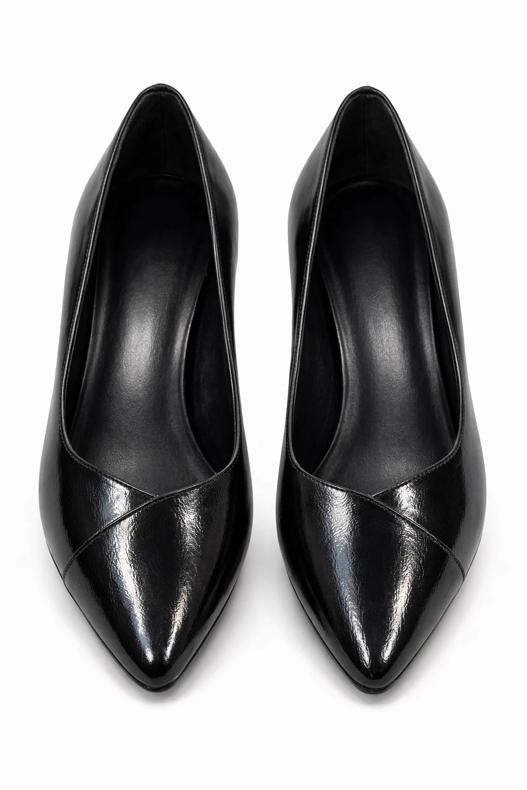 Kadın Stiletto Topuklu Ayakkabı Loren Siyah Rugan - Görsel 4