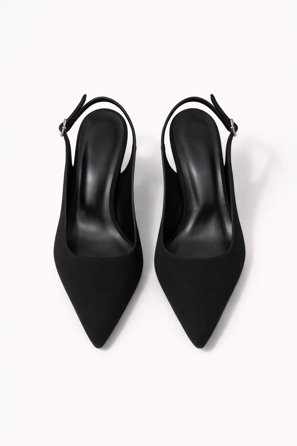 Kadın Stiletto Sivri Burun Topuklu Ayakkabı Jessy Siyah Kumaş - Görsel 5