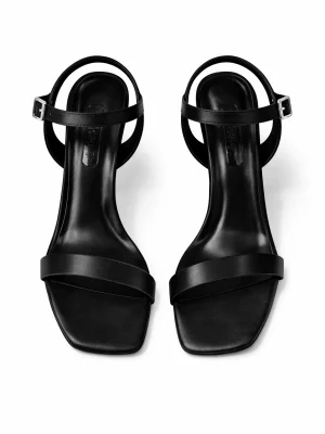 Alternative view of Kadın Topuklu Ayakkabı Tek Bant Velora Siyah Saten